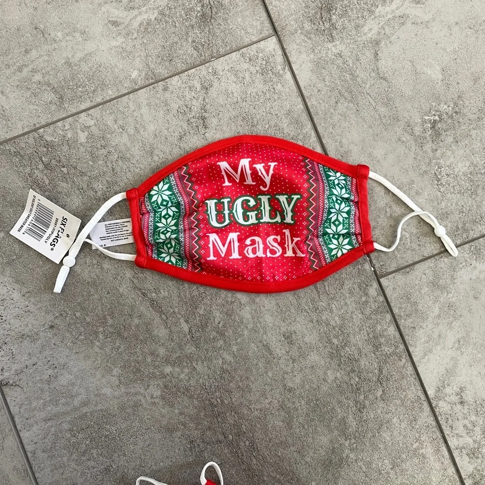 NWT Six Flags youth My Ugly Mask face mask